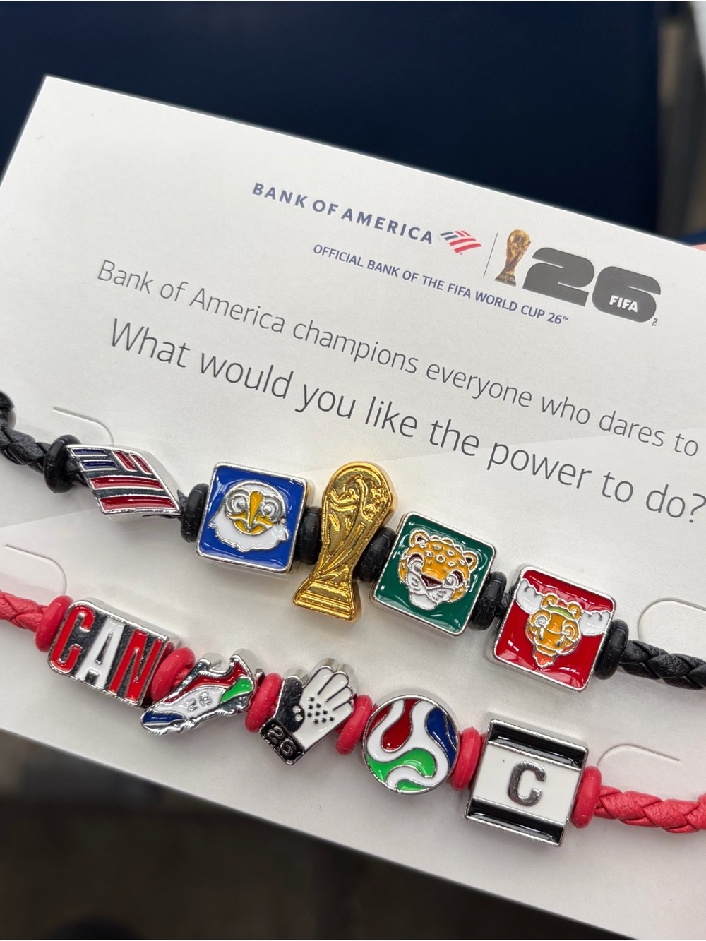FIFA World Cup Charm Bracelet Set - BOA and Canada